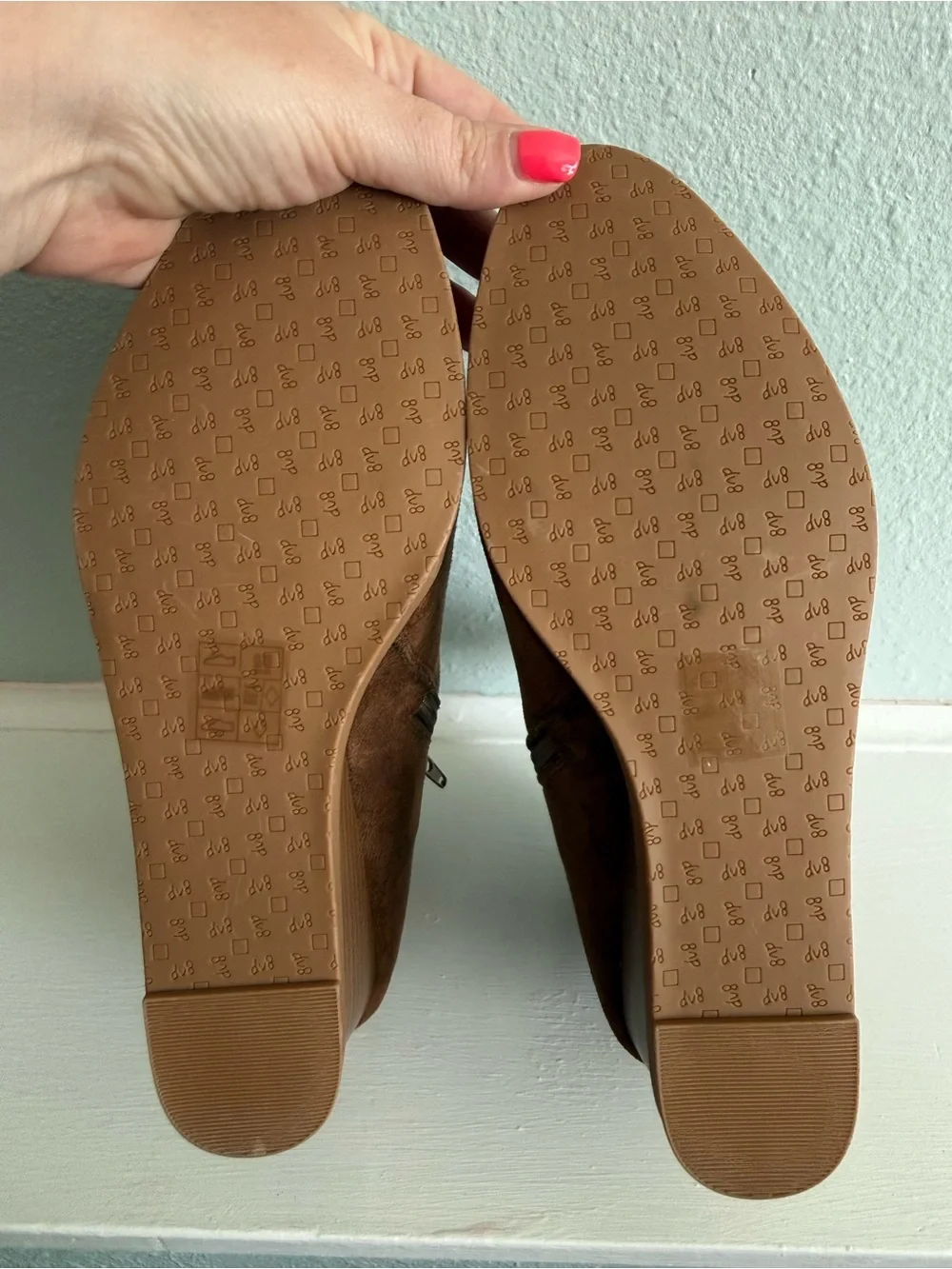 Dolce Vita Brown Suede Wedge Bootie Size 9